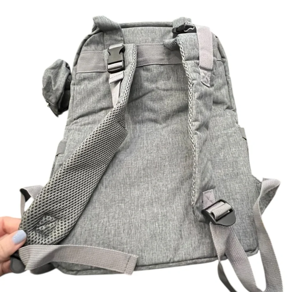 Keababies‎ Gray Quilted ROVE Diaper Backpack Baby Bag NEW 18 Pockets Change Mat